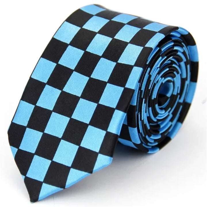 Narrow Tie for Men Women  5cm (2") Skinny Wedding Black Blue Red Pink White Purple Green Gray Piano Skull Print Slim Necktie