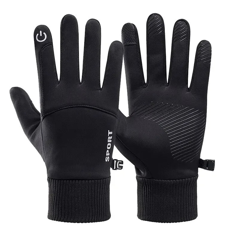 Gloves Waterproof Windproof Cold Resistant Warm Gloves Full finger gloves winter padded Touch Screen Outdoor Riding Gloves