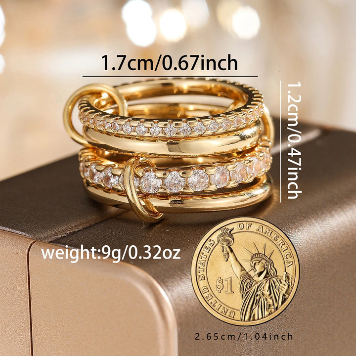 QuadraLink™ – Four-Ring Daily Wear Statement