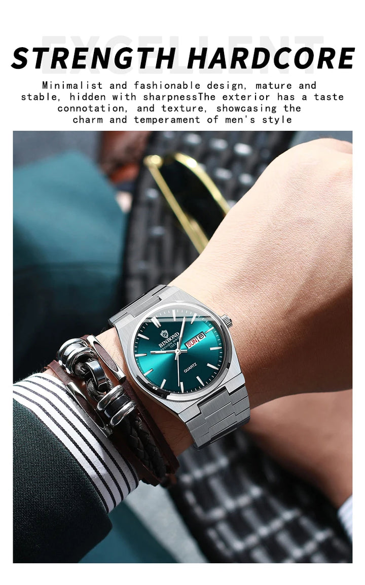 BINBOND Men's Business Quartz Watch