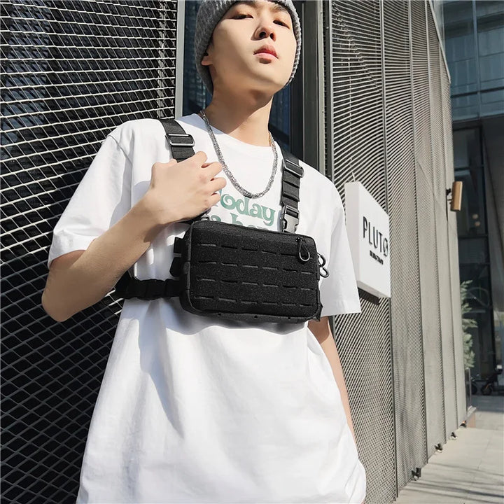 Outdoor Chest Rig – Functional Crossbody Waist Bag for Unisex Streetwear