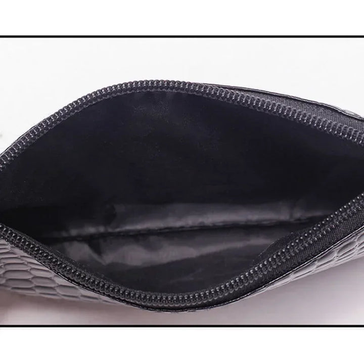 1PC Women PU Clutch Long Casual Wallet Litchi Grain Coin Purse Female Bag Wrist Bags Zipper Phone Pocket Credit Card Holder