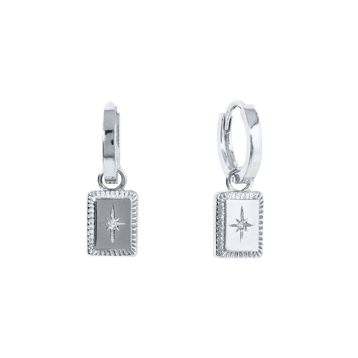 ZirconBloom™ – CANNER 18K Gold Plated Drop Earrings with Star Design