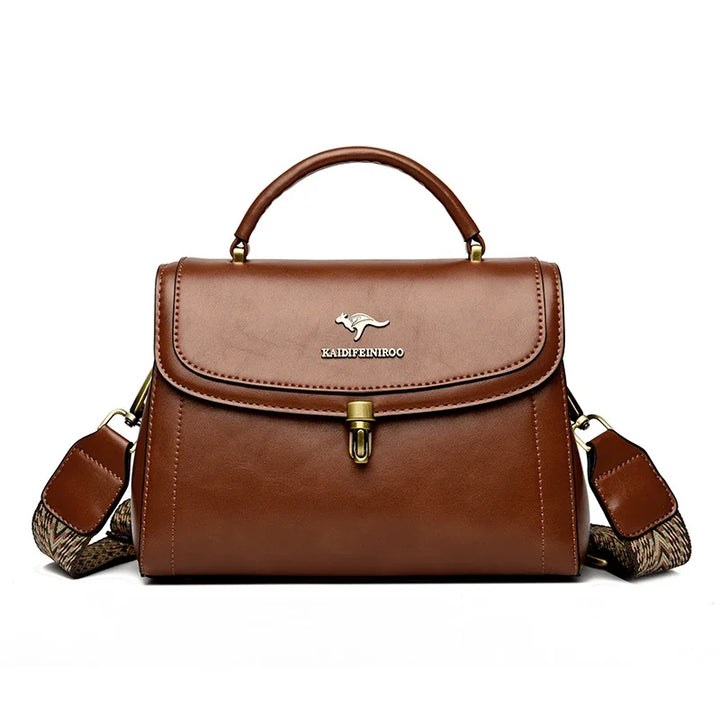 High Quality PU Leather Handbag Purse Women's Bag Solid Color Shoulder Crossbody Bags Lady Messenger Small Tote for Women Girls
