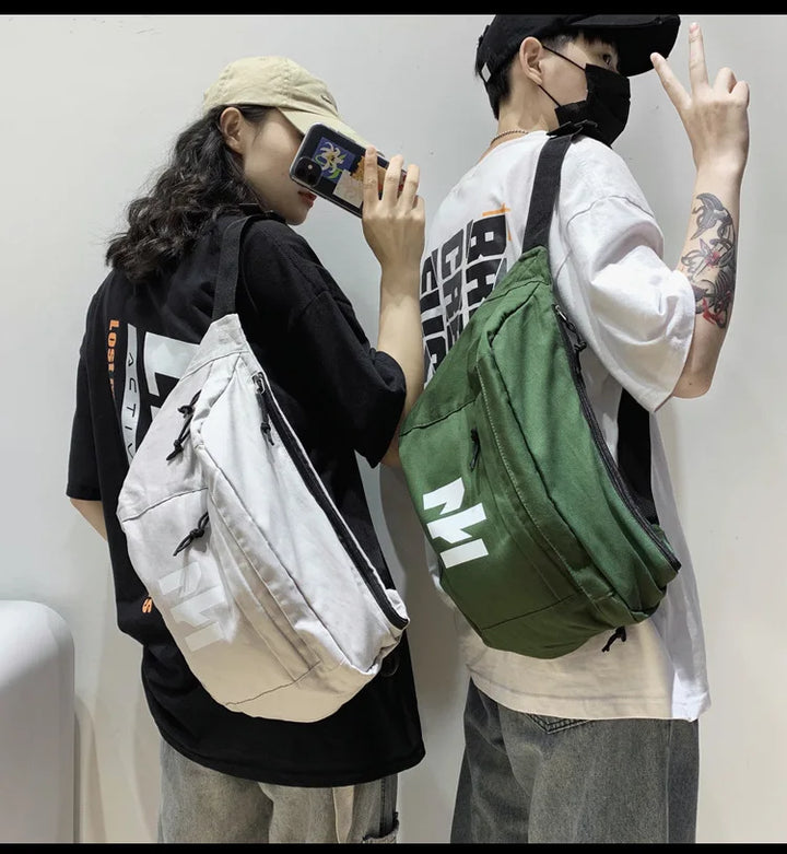 Unisex Fanny Pack – Large Capacity Waist & Chest Bag for Travel & Street Trend