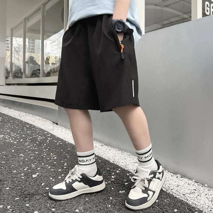 Summer Men Shorts Ice Silk Running Gym Sport Shorts Quick Dry Breathable Beach Short Pant Fitness Jogging Cool Casual Sportswear