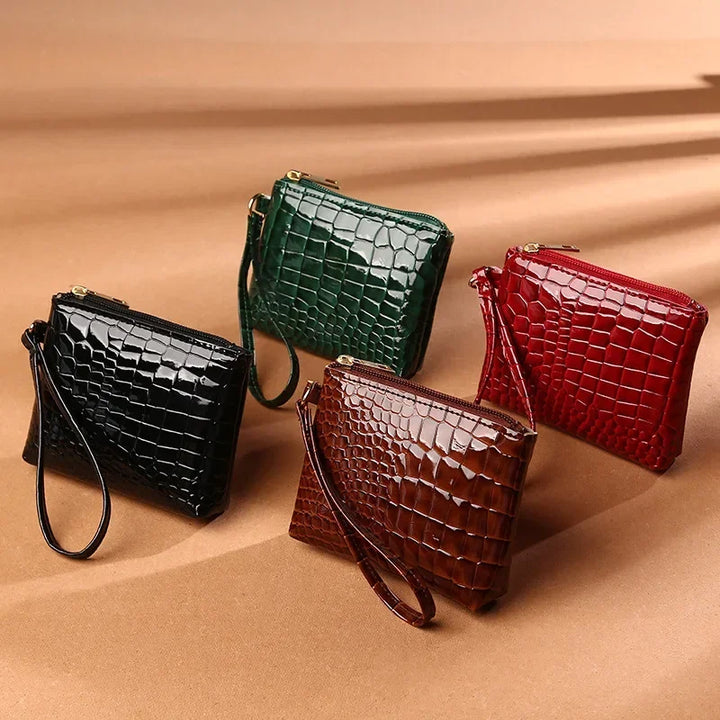 Solid Color Coin Purse – PU Leather Mini Wallet with Zipper for Women & Girls