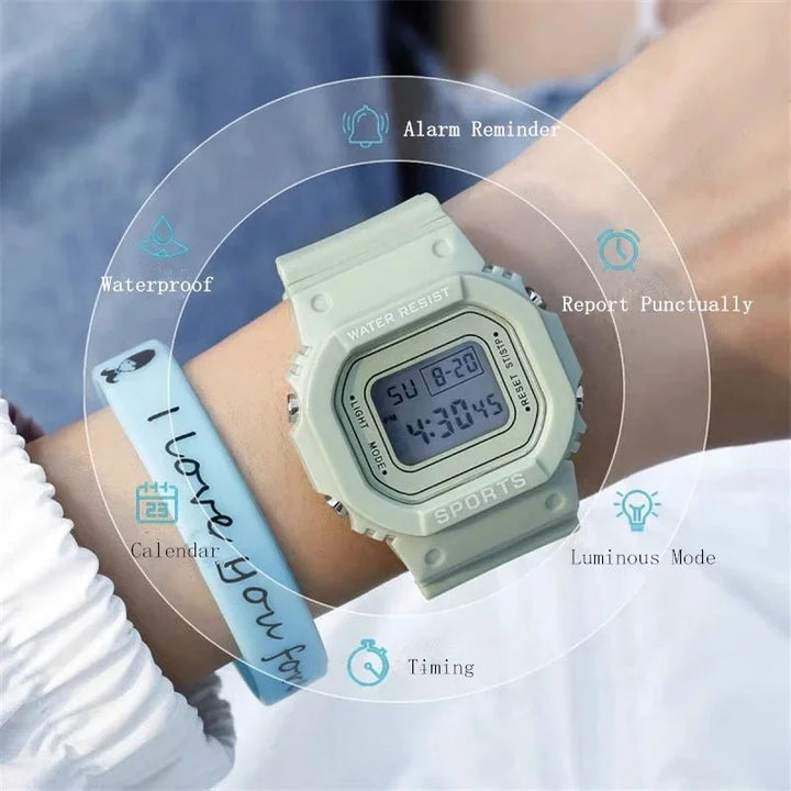 Transparent LED Sports Watch