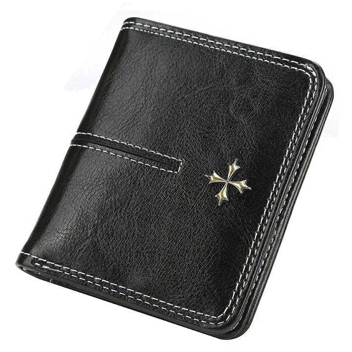 Short Hasp Wallet – PU Leather Coin Purse & Card Holder for Women