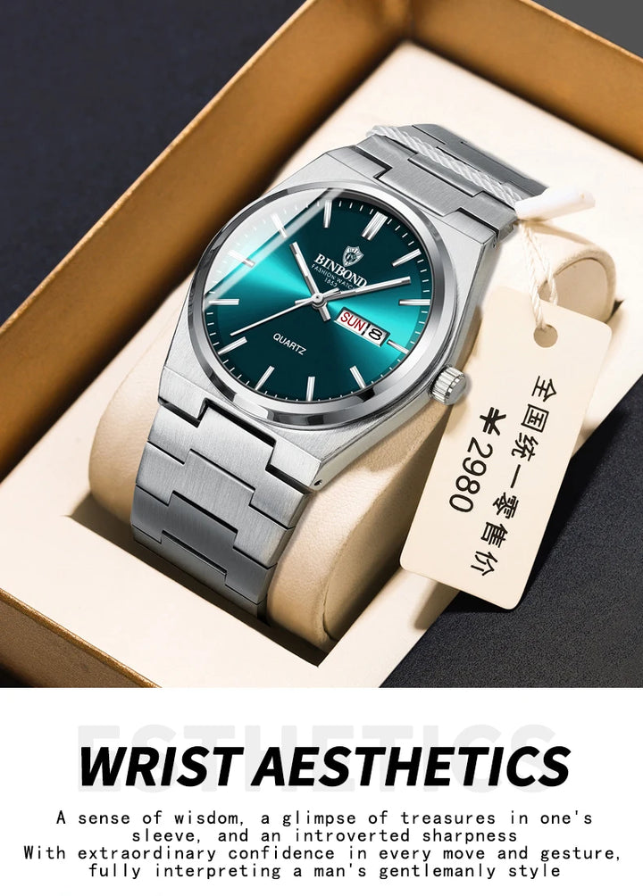 BINBOND Men's Business Quartz Watch