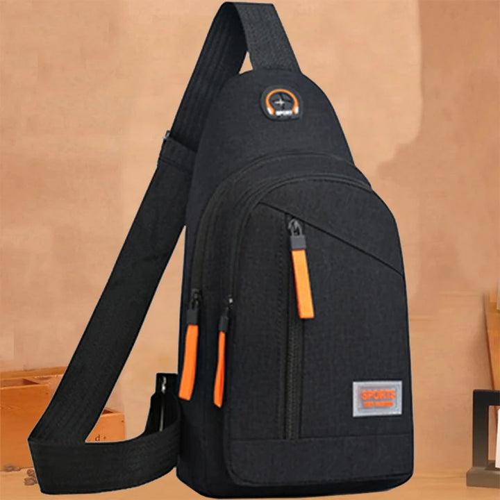 Unisex square bag, men's and women's new chest bag, single shoulder crossbody bag, chest crossbody bag, fashionable and versatil