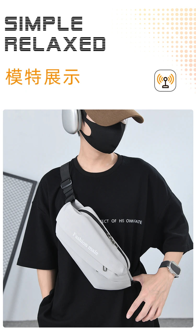 Fashion Crossbody Chest Bag – Durable Sling Bag for Men & Women
