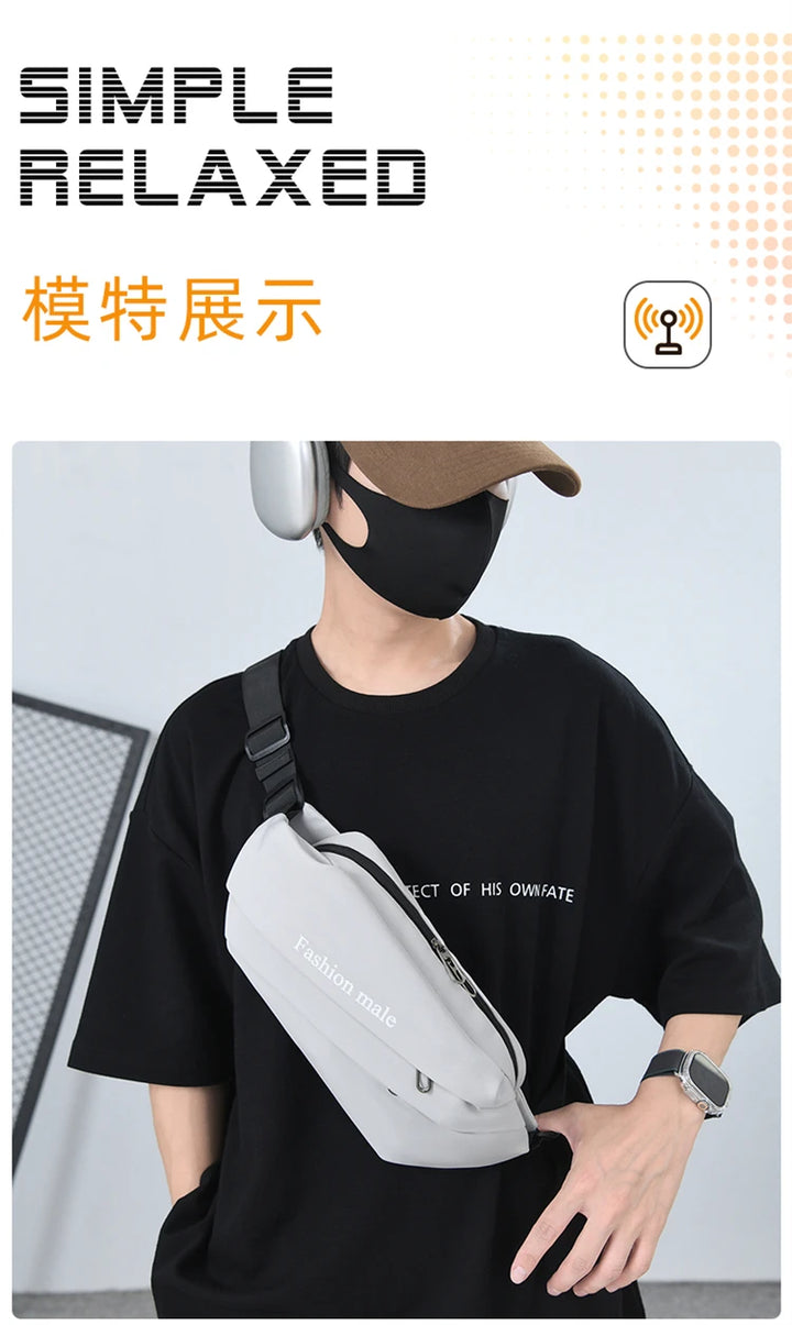 Fashion Crossbody Chest Bag – Durable Sling Bag for Men & Women