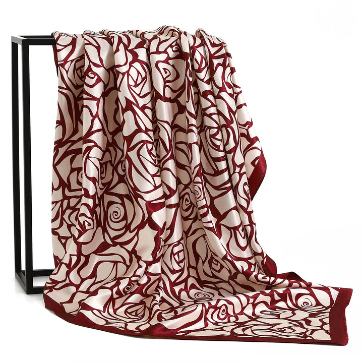 90×90cm Twill Scarf – Printed Silk Bandana for Women & Office Looks
