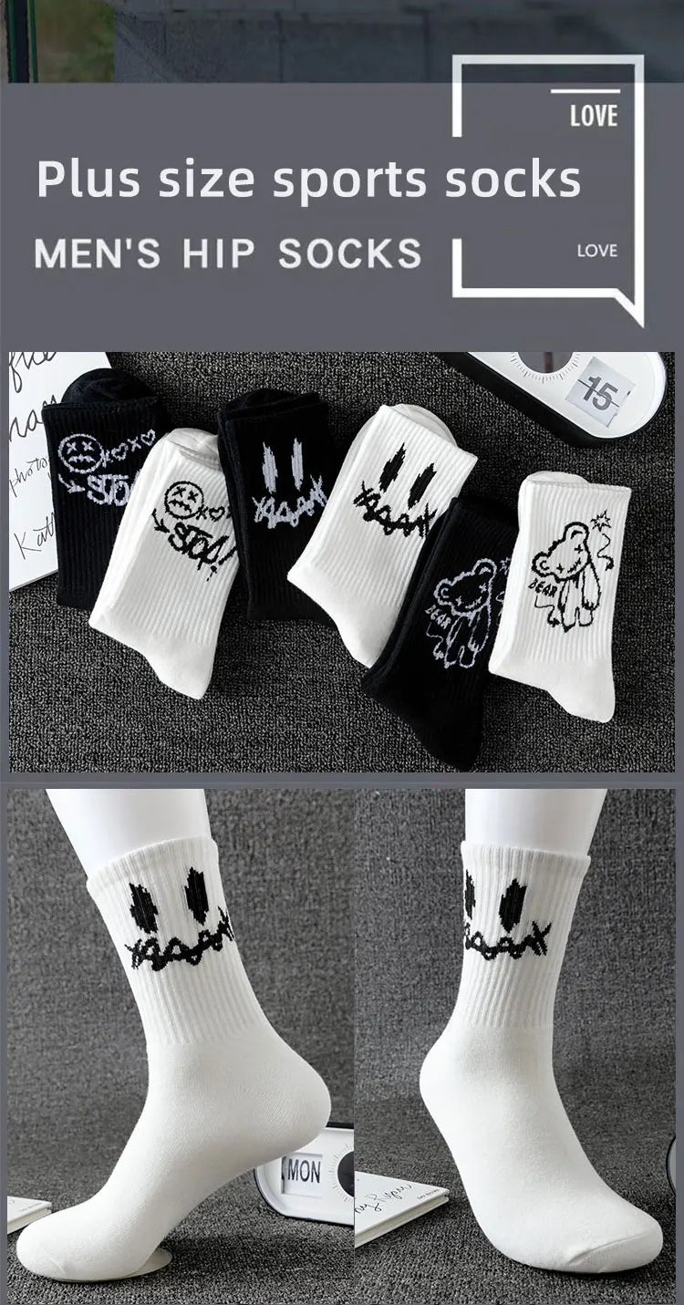 10 Pairs Men’s Sports Socks – Breathable, Casual, Ghost Face Style.