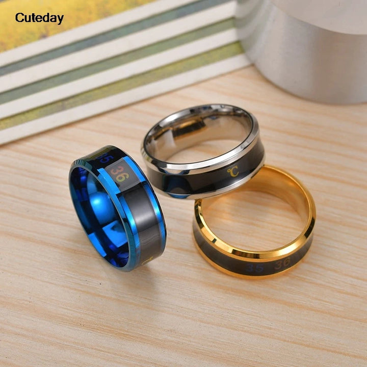AuraTemp™ – Waterproof Mood Ring for Men & Women