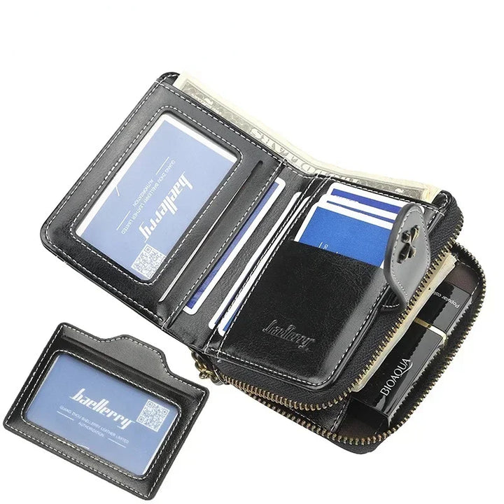 Short Hasp Wallet – PU Leather Coin Purse & Card Holder for Women