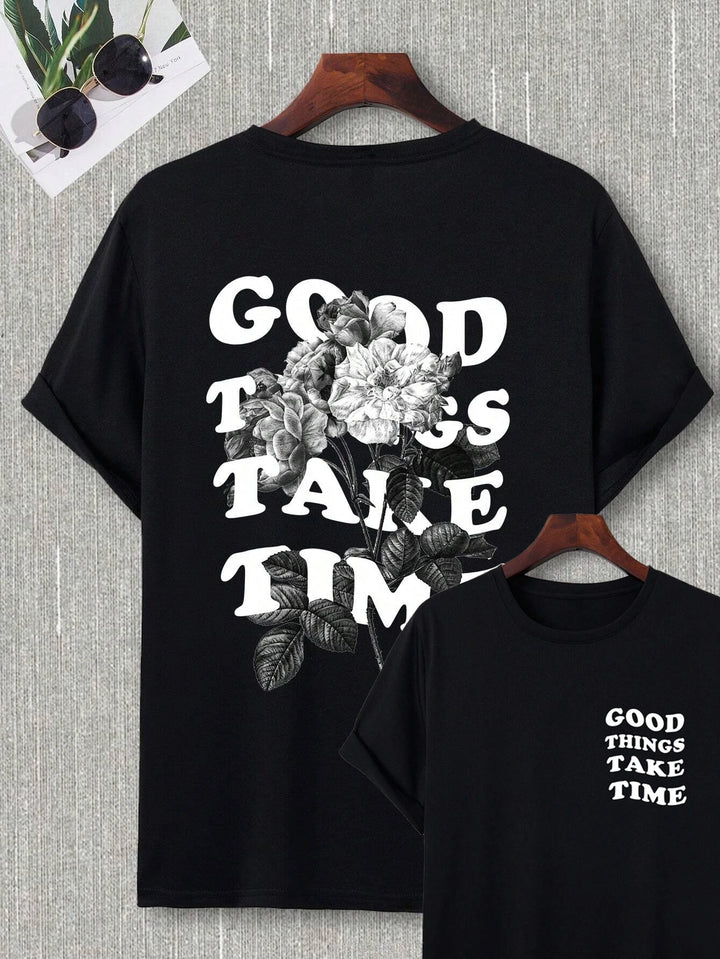 Good Things Take Time Unisex Cotton T-Shirt – Streetwear Classic Tee