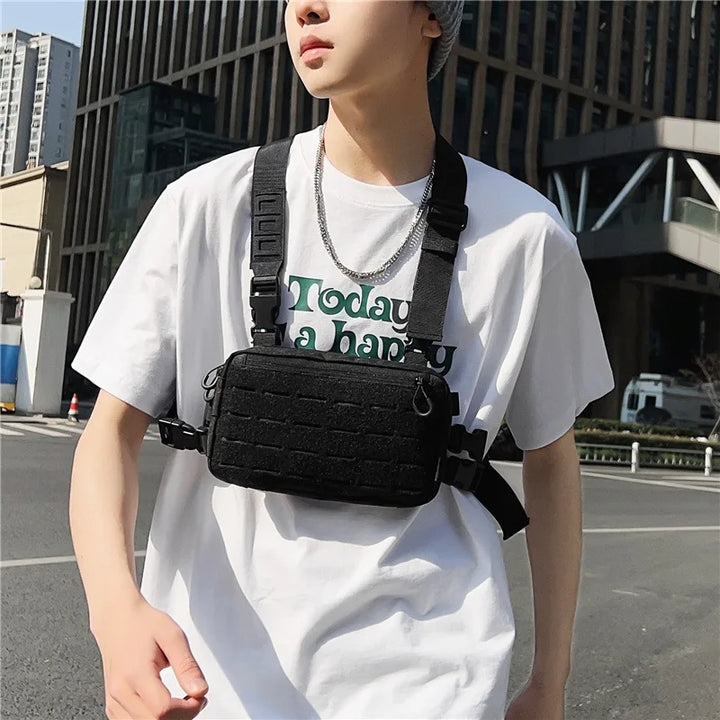 Outdoor Chest Rig – Functional Crossbody Waist Bag for Unisex Streetwear
