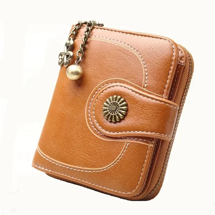 Short Hasp Wallet – PU Leather Coin Purse & Card Holder for Women