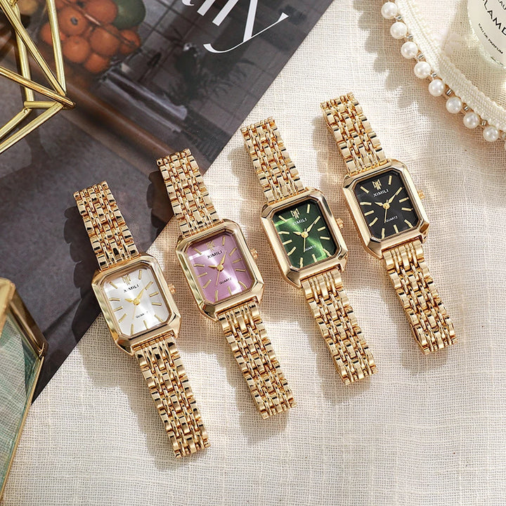 Luxury Stainless Steel Quartz Watch for Women