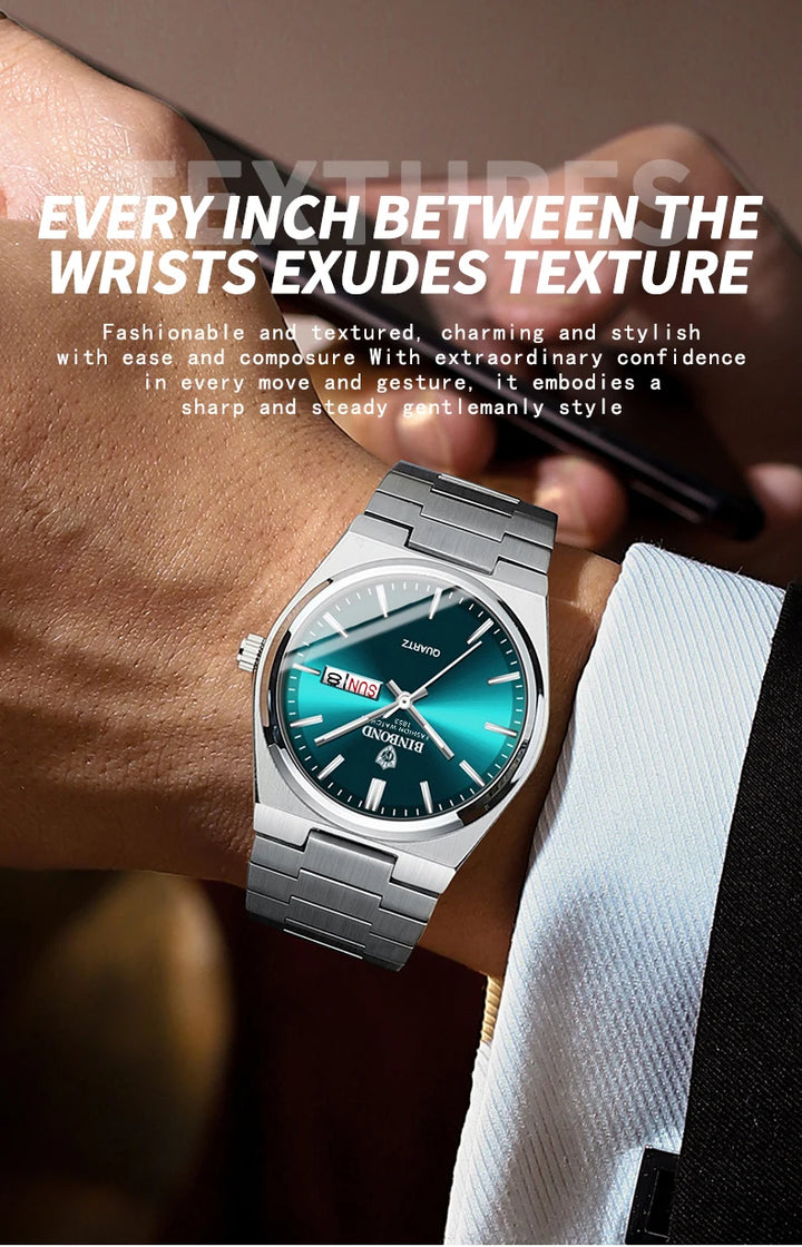BINBOND Men's Business Quartz Watch
