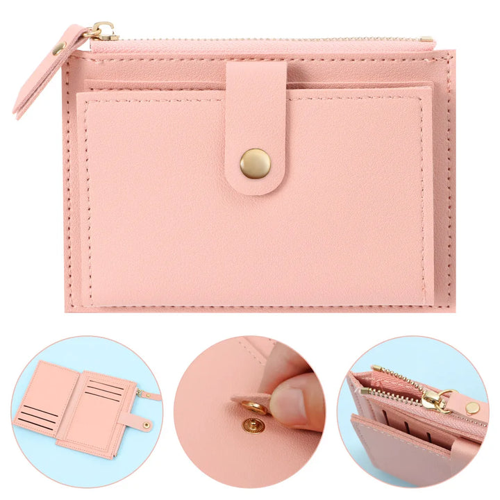 Cute Mini PU Leather Wallet – Coin Purse & Card Holder