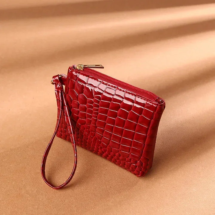 Solid Color Coin Purse – PU Leather Mini Wallet with Zipper for Women & Girls