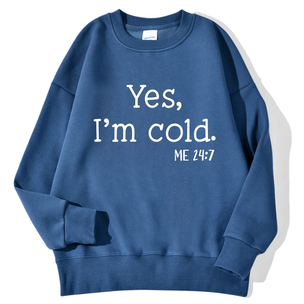 Cold" Printed Sweatshirt