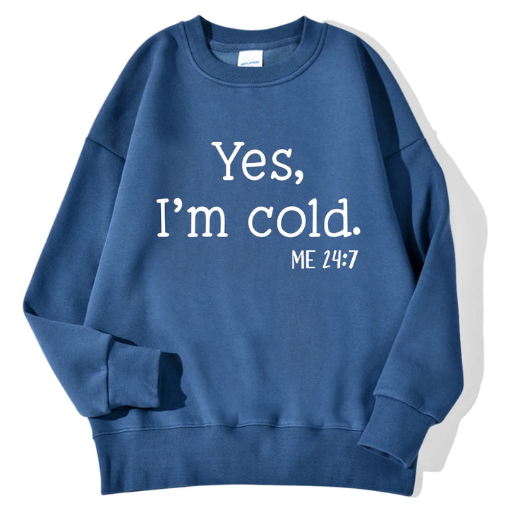 Cold" Printed Sweatshirt