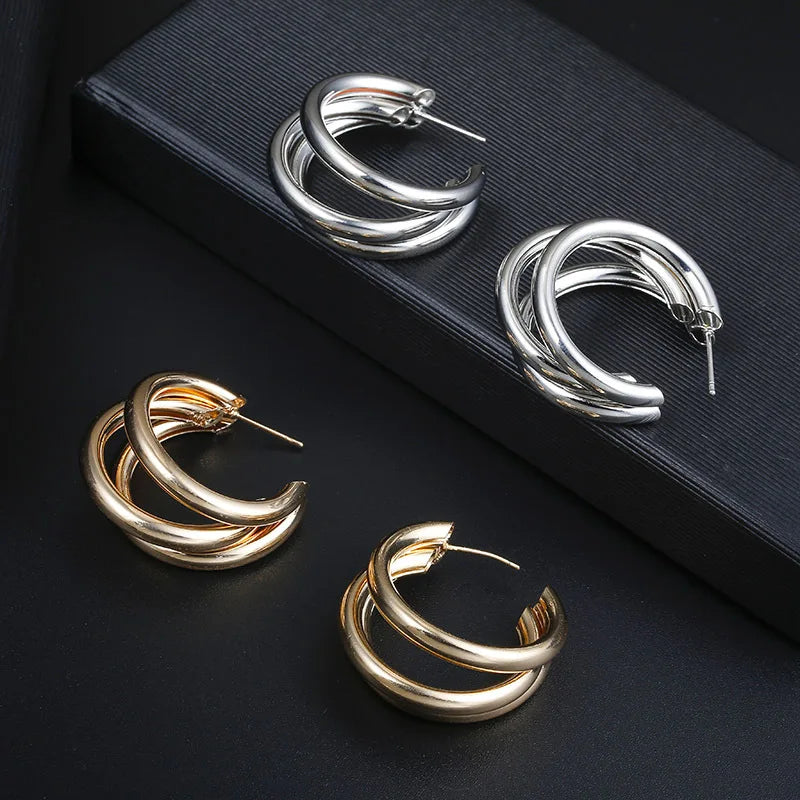 Chunky Hoop Earrings