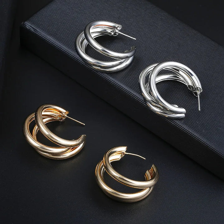 Chunky Hoop Earrings