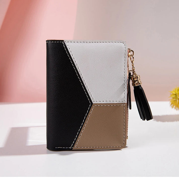 Leather Women’s Wallet – PU Foldable Coin Purse & Card Holder for Ladies
