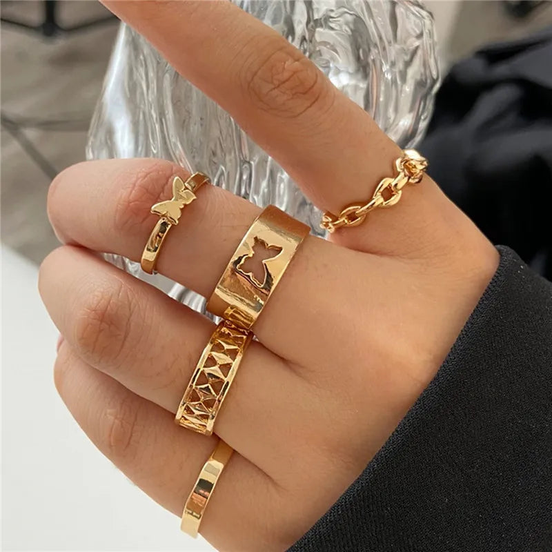 Silver Crystal Rings