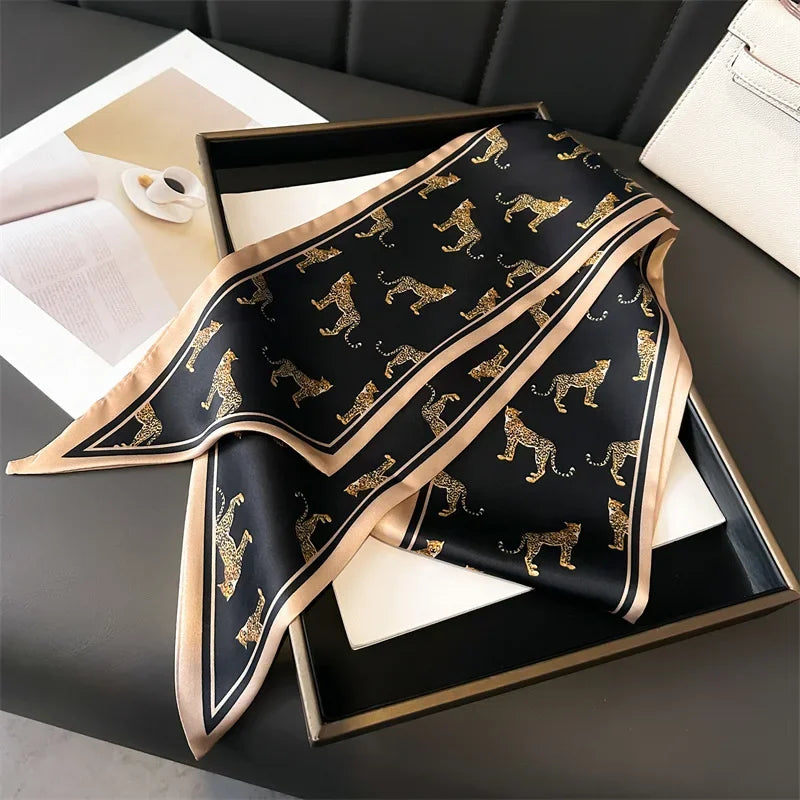 Silk Hair Scarf – Thin Satin Neck & Purse Wrap for Women