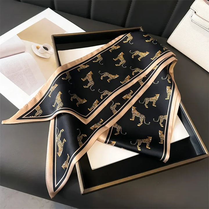 Silk Hair Scarf – Thin Satin Neck & Purse Wrap for Women