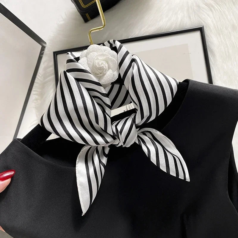 Mulberry Silk Square Scarf – Luxury Bandana & Headwrap for Women