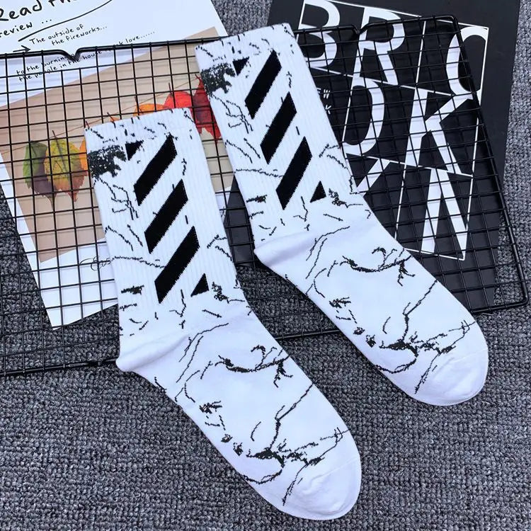 Men's Socks Spring Summer Breathables United States Street Skateboarding Hip Hop Fashion Socks Solid Color Thin Socks Wholesales