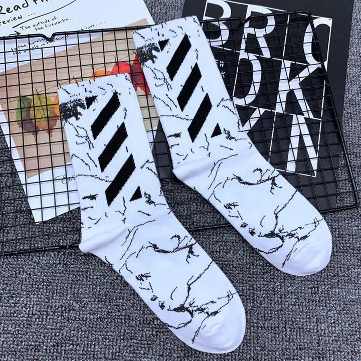 Men's Socks Spring Summer Breathables United States Street Skateboarding Hip Hop Fashion Socks Solid Color Thin Socks Wholesales