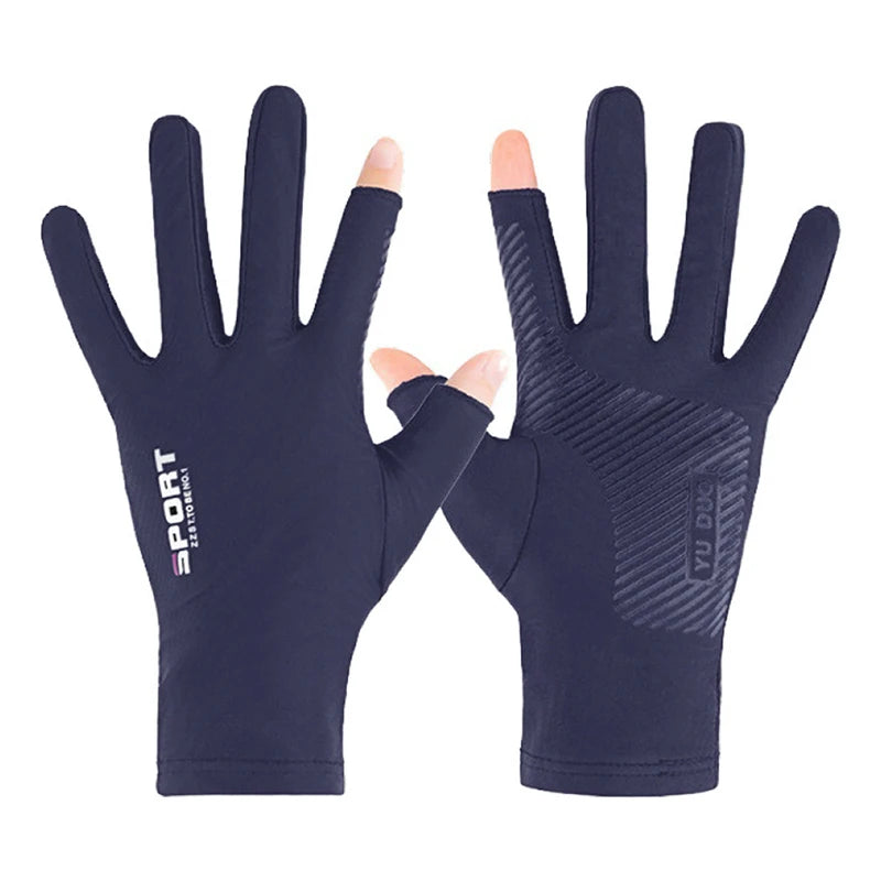 Outdoor Winter Fishing Gloves Waterproof Three Or Two Fingers Cut Anti-slip Climbing Keep Warm Hiking Camping Riding Gloves