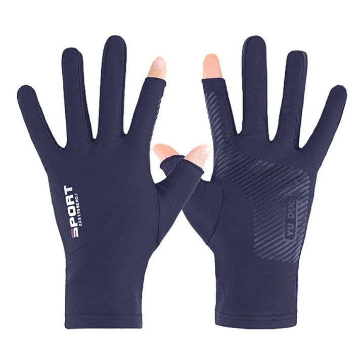 Outdoor Winter Fishing Gloves Waterproof Three Or Two Fingers Cut Anti-slip Climbing Keep Warm Hiking Camping Riding Gloves