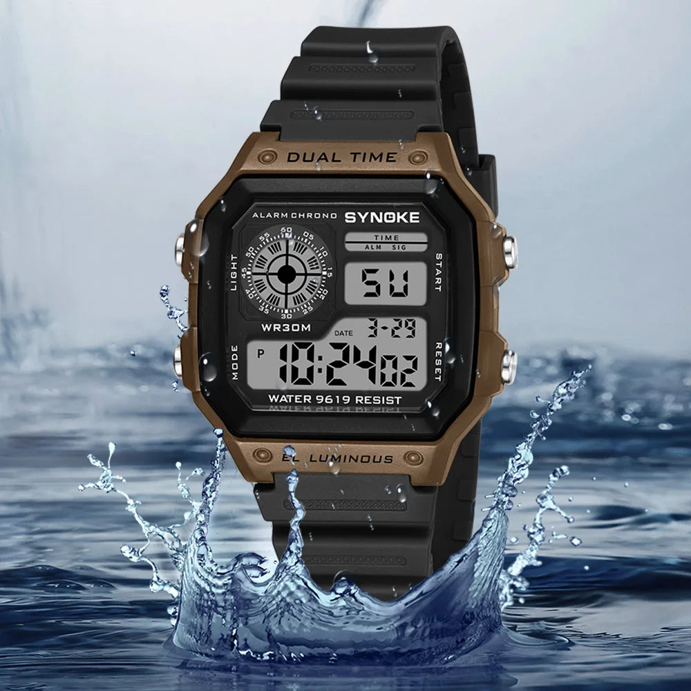 Synoke LED Watch – Waterproof Multifunction for Outdoor & Running