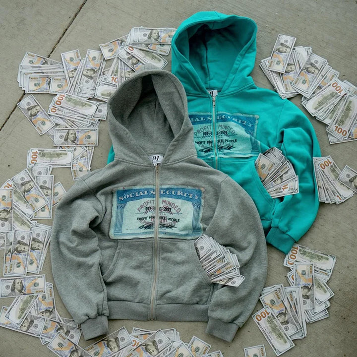 Y2K Retro Print Hoodie