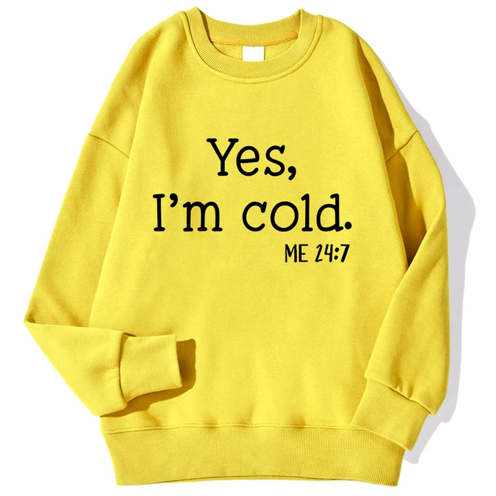 Cold" Printed Sweatshirt