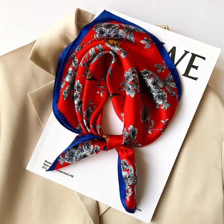 Mulberry Silk Square Scarf – Luxury Bandana & Headwrap for Women