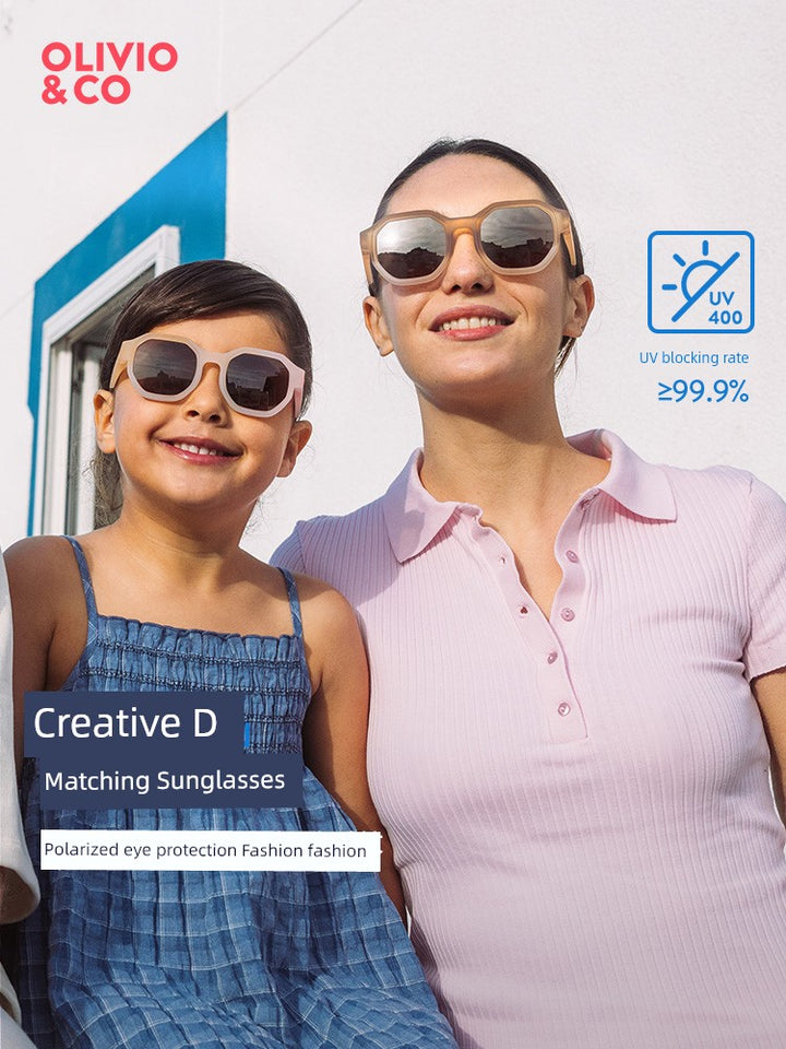 Olivioco Creative Parent-Child Eye Protection Men's and Women's Sunglasses