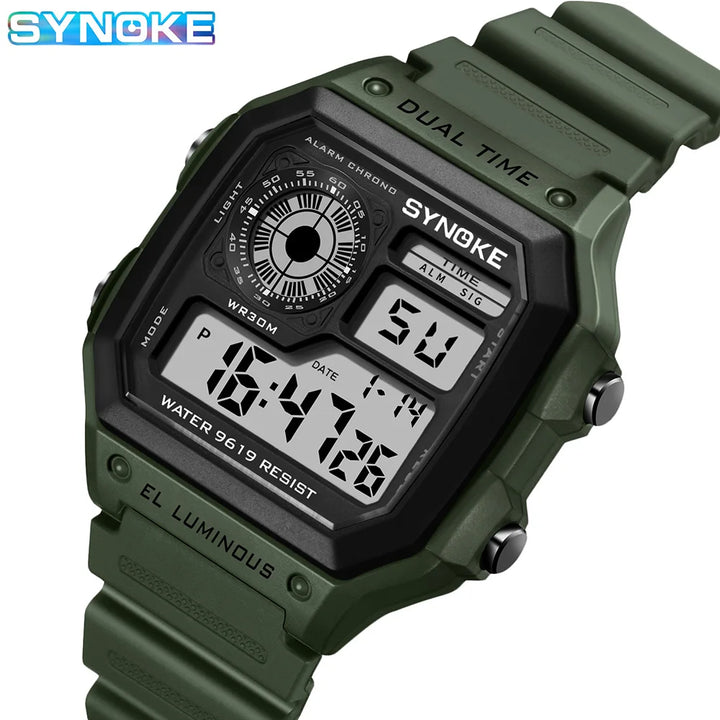 Synoke LED Watch – Waterproof Multifunction for Outdoor & Running