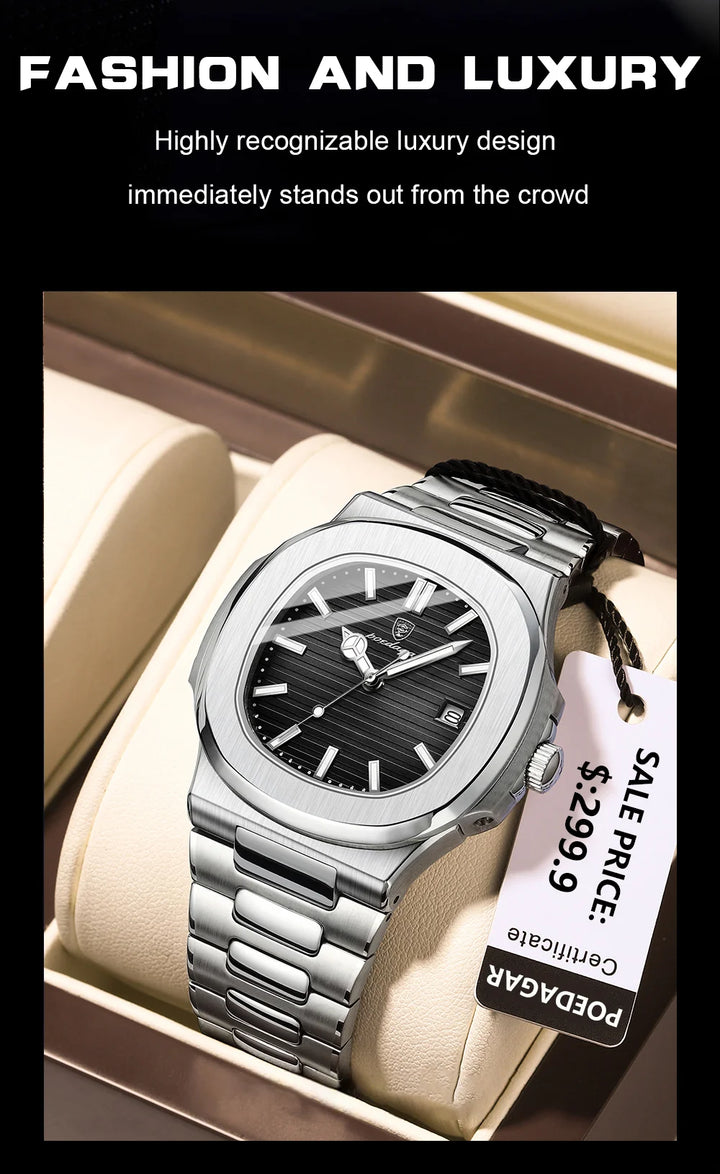POEDAGAR Luxury Sports Watch for Men