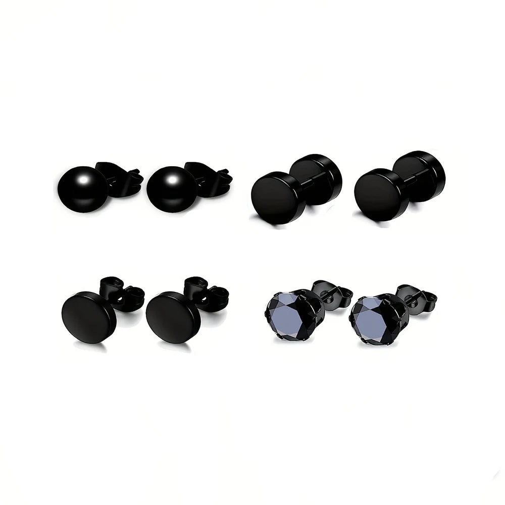 EdgeFusion™ – Trendy Stainless Steel Earring Set for Every Occasion