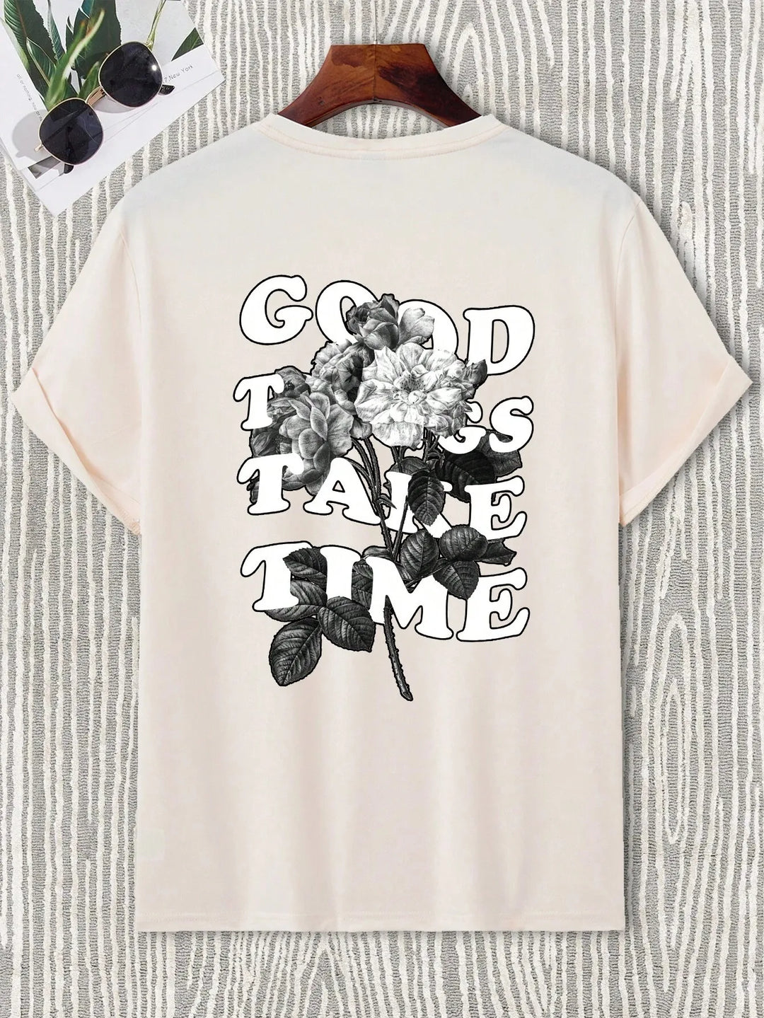 Good Things Take Time Unisex Cotton T-Shirt – Streetwear Classic Tee